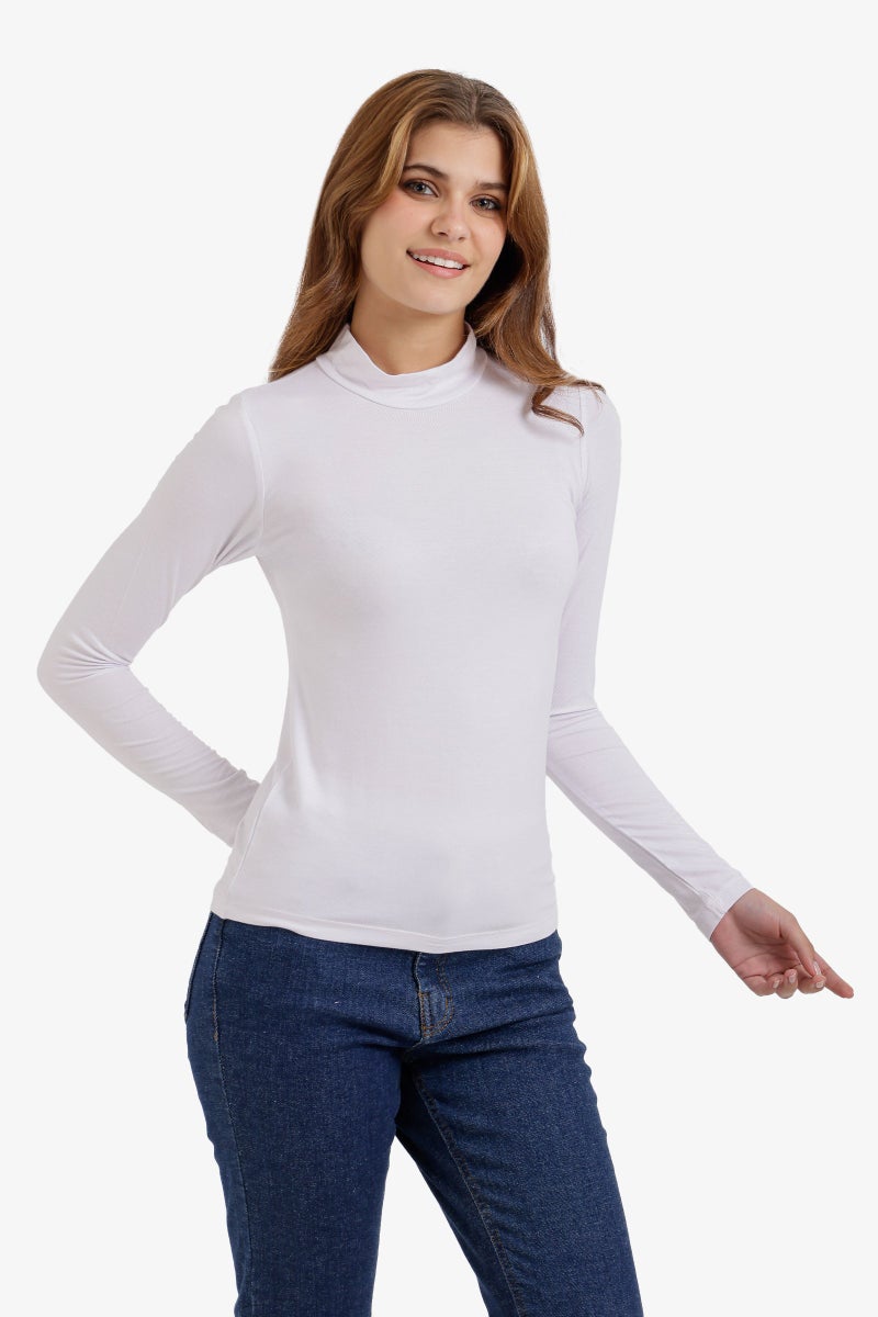 Carina Long Sleeve Basic Top - Image 2